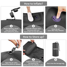 Load image into Gallery viewer, TOBTOS Self Inflating Camping Sleeping Pad with Pillow, Thick 6 Inch Ultralight Sleeping Pad with Built-in Pump, Lightweight Sleeping Mat for Camping, Backpacking, Hiking, Tent