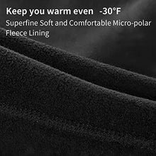 Load image into Gallery viewer, KINGBIKE Balaclava Ski Mask Motorcycle Running Full Face Cover Windproof Waterproof Neoprene With Micro-polar Fleece Masks Black for Men Women Warm Winter Cold Weather Gear Cycling(Lycra+Fleece,black)