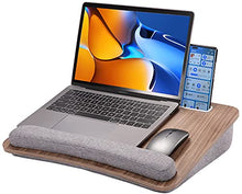 Load image into Gallery viewer, HUANUO Lap Laptop Desk - Portable Lap Desk with Pillow Cushion, Fits up to 15.6 inch Laptop, with Anti-Slip Strip & Storage Function for Home Office Students Use as Computer Laptop Stand, Book Tablet