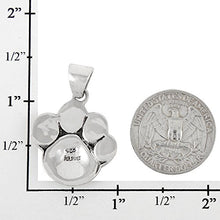 Load image into Gallery viewer, Dog Paw Pendant Necklace 925 Sterling Silver & Genuine Turquoise (20", Turquoise)