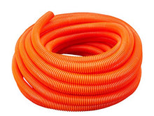 Load image into Gallery viewer, (1/2" Dia. x 100 ft, Orange) HydroMaxx Flexible Polyethylene Corrugated (PE) Split Tubing (Wire Loom)