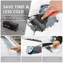 Load image into Gallery viewer, YES.YM Car Ice Scraper for Windshield,Snow Scraper (2Pack) Snow Ice Scraper for Car with Foam Handle,Heavy-Duty Frost and Snow Removal Tool for Car Windshield and Window