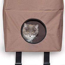 Load image into Gallery viewer, K&H PET PRODUCTS Hangin' Cat Condo Large Tan 23" x 16" x 65" Cat Furniture