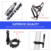 Load image into Gallery viewer, RUNACC Bike Water Bottle Holder, Bicycle Water Bottle Cages Adjustable 180 Degree Rotating for MTB Stroller Motorcycles Black