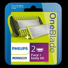 Load image into Gallery viewer, Philips Norelco OneBlade Replacement Blade Face + Body Kit, QP620/80