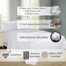 Load image into Gallery viewer, Boston Linen Co. 1800 Bed Sheet Set California King - Beige Sheet Set California King Size - Double Brushed Microfiber Sheets - Hypoallergenic Sheets -Wrinkle Resistant Sheets (California King, Beige)