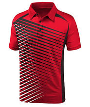 Load image into Gallery viewer, GEEK LIGHTING Mens Polo Shirt Sport Casual Short Sleeve Golf T-Shirt 066-Bred L