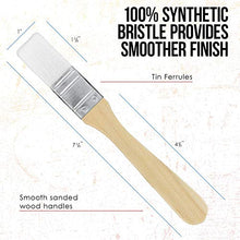 Load image into Gallery viewer, US Art Supply 3 Pack of Variety Size Synthetic Bristle Paint, Chip and Utility Paint Brushes for Paint, Stains, Varnishes, Glues, and Gesso