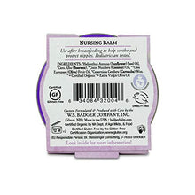 Load image into Gallery viewer, Badger - Nursing Balm, Sunflower & Coconut, Certified Organic Nipple Balm for Breastfeeding, Soothe & Protect, Nipple Butter, 0.75 oz