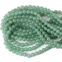 Load image into Gallery viewer, Qiwan 45PCS 8mm Green Aventurine Loose Beads Natural Stone Beads for Jewelry Making DIY,1 Strand 15"