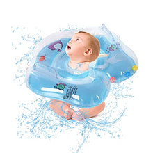 Load image into Gallery viewer, Baby Neck Float Ring for Bathtub Swimming,Newborn Infant Child Neck Ring Swimming Pool Bathtub,Infant Pool Swim Float Suit for Newborn Baby Kid Toddler Age of 3-36 Months (Blue)