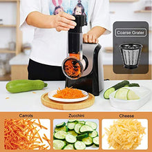Load image into Gallery viewer, Salad Shooter Electric Spiralizer Vegetable Slicer Shredder Vegetable Cutter Cheese Grater for Home Kitchen Use with 4 Stainless Steel Rotary Blades(US Stock)