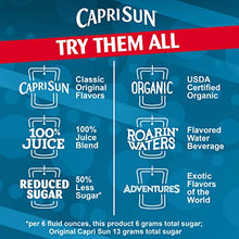 Load image into Gallery viewer, Capri Sun Fruit Punch Naturally Flavored Juice Drink Blend (10 ct Box, 6 fl oz Pouches)