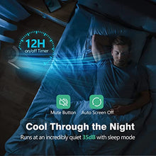 Load image into Gallery viewer, Tower Fan, 42” 90° Oscillating Tower Fan with 5 Fan Speeds, Sleep Mode, Remote, 12H On/Off Timer, Portable Stand Up Floor Bladeless Fan for Bedrooms, Living Rooms, Kitchen, Offices
