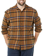 Load image into Gallery viewer, Amazon Essentials Men's Regular-Fit Long-Sleeve Flannel Shirt, Multicolor, Plaid, X-Large