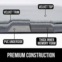 Load image into Gallery viewer, Gorilla Grip Thick Memory Foam Bath Rug, Soft Absorbent Luxury Mats, 30x20 Plush Velvet Topside, Machine Wash Rugs, Microfiber Dries Quickly, Cushioned Bathroom Mat for Bathtub, Shower Floor, Monument