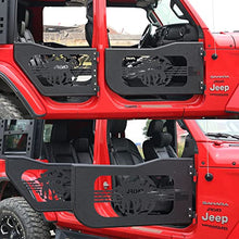Load image into Gallery viewer, JROAD Jeep wrangler JL Gladiator summer tubular half doors Fit for 2018-2023 Jeep Wrangler JL Unlimited | Gladiator JT 4-Door Soldier pattern Front & Rear Tube Doors Without Side View Mirror Door