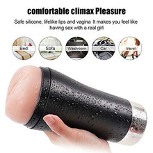 Load image into Gallery viewer, 3D Delûxe P'ôçkêt P'ûššy P'ûššyfoot Deluxe Cup Tight D-e-ep T'hroat O'r^al Cup Lifelike Pocket Pussyfoot for Men Pleasure Toy Sèxy Underwear for Men Deluxe Sexyy Adullt Toys Tshirt - Black