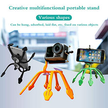 Load image into Gallery viewer, Fine Magical Octopus Lazy Bracket,Cell Phone Holder, Tablet Holder Universal Phone Stand, Lazy Bracket, DIY Free Rotating Mounts with Multiple Function (Orange)