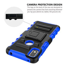 Load image into Gallery viewer, CaseTank for T-Mobile Revvl 4 Case,TCL Revvl 4 Case W Built-in Kickstand Heavy Duty Shockproof Hard PC Back& Soft TPU Inner Armor,Blue
