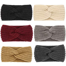 Load image into Gallery viewer, DRESHOW Crochet Ear Warmer Headband Soft knit Turban Stretch Headbands Warmer for Women Winter
