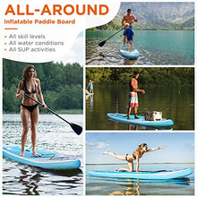 Load image into Gallery viewer, SYCEES 8'7 x 30" x 6", All-Around Inflatable Stand Up Paddle Board - Stable, Versatile, Durable and Lightweight SUP for All Skill Levels, Paddleboard Accessories & Carry Bag Included (Blue)