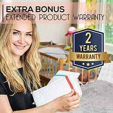 Load image into Gallery viewer, Portable Changing Pad Large Size 25.5”x31.5” Pack of 2 - Vinyl Waterproof Reusable Baby Changing Mats for Girls Boys - Reinforced Seams & Free Storage Bag - Change Diaper Mat - Extended Warranty 2 y