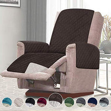 Load image into Gallery viewer, RHF Reversible Oversized Recliner Cover & Oversized Recliner Covers,Slipcovers for Recliner, Recliner Chair Cover,Pet Cover for Recliner,Machine Washable(XRecliner:Oversized:Chocolate/Beige)