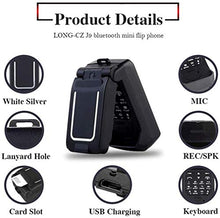 Load image into Gallery viewer, LONG-CZ J9 World Mini Smallest Flip Mobile Phone Unlocked (Black)