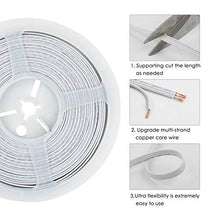 Load image into Gallery viewer, RGBZONE 10M/33FT 22AWG 4pin LED Light Strip Cable Cord, LED Electric Wire 22 Gauge, Conductor Extension Cable Line Cord for RGB LED Strip 5050 3528, PVC Plastic Flexible(White)