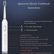 Load image into Gallery viewer, Sporzin Electric Toothbrushes for Adults Sonic Toothbrush Electronic Toothbrush USB Charging Last 60 Days 5 Modes 3 Intensities Smart Timer with 2 Dupont Brush Heads & Travel Case Toothbrush Holder
