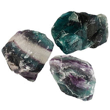 Load image into Gallery viewer, Rockcloud 2-3" Natural Raw Flourite Mineral Healing Crystal Irregular Home Decoration Gemstone Specimen Medium
