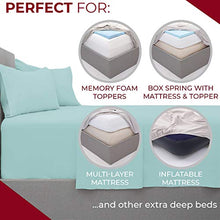 Load image into Gallery viewer, Mellanni Extra Deep Pocket Twin Sheet Set - Hotel Luxury Kids Bedding Sheets & Pillowcases - Extra Deep Pocket Sheets up to 21" Mattress - Ultra Soft Cooling Bed Sheet Set - 3 Piece (Twin, White)