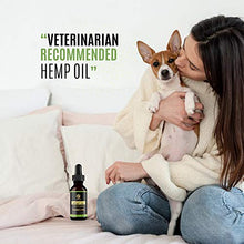 Load image into Gallery viewer, Billion Pets - Hemp Oil for Dogs Cats - Separation Anxiety, Joint Pain, Stress Relief, Arthritis, Seizures, Chronic Pains, Anti-Inflammatory - Omega 3, 6, 9-100% Organic - Calming Drops