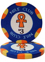 Load image into Gallery viewer, Brybelly Nile Club Casino Grade Ceramic 10-Gram Poker Chip – Pack of 50 ($3)