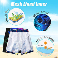 Load image into Gallery viewer, Boys Bathing Suit Size 14 Funny 3D Glasses Shark Pattern Quick Dry Swim Trunks Lightweight Casual Outdoor Sports Beach Boardshort 11-12 Years