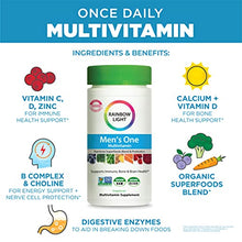 Load image into Gallery viewer, Rainbow Light Men’s One Multivitamin – High Potency with Vitamin C, D & Zinc for Immune Support, Non-GMO, Vegetarian – 150 Tablets (5 Month Supply)