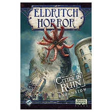 Load image into Gallery viewer, Eldritch Horror Cities in Ruin Board Game EXPANSION | Mystery Game | Cooperative Board Game for Adults and Family | Ages 14+ | 1-8 Players | Avg. Playtime 3 Hours | Made by Fantasy Flight Games