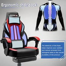 Load image into Gallery viewer, LEMBERI Video Game Chairs with footrest,Massage Gamer Chair,Big and Tall Gaming Chair 400lb Capacity,Gaming Chairs for Adults Teens,Racing Style Gaming Computer Chair with Headrest and Lumbar Support