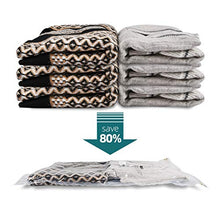 Load image into Gallery viewer, XUTAI Travel Vacuum Storage Bags for Clothes Comforters Blankets 9 Pack ( 3 S + 3 M +3 L ) Mattress Pillows with Pump Space Saver Bag
