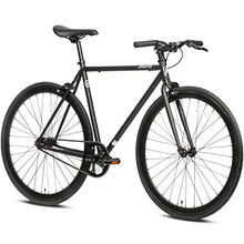 Load image into Gallery viewer, AVASTA Single-Speed Fixed Gear Urban Commuter Bike for Women and Men,Light weihgt Unisex Fixie Bike,Flat Handlebar and Flip Flop Hub City Road Bike,58 Black