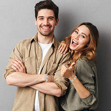 Load image into Gallery viewer, Feraco Magnetic Bracelets for Men Arthritis Pain Relief Sleek Titanium Stainless Steel Magnetic Therapy Bracelet with Removal Tool