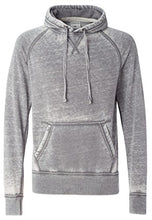 Load image into Gallery viewer, Vintage Distressed Pullover Hooded Sweatshirt- Dark Smoke Gray