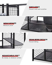 Load image into Gallery viewer, Mythinglogic Golf Storage Garage Organizer, 2 Golf Bag Storage Stand and Other Golfing Equipment Rack & 4 Removable Hooks, Extra Large Design for Golf Clubs Accessories