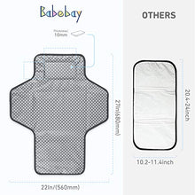 Load image into Gallery viewer, Portable Changing Pad for Baby|Travel baby changing pads for Moms, Dads|Waterproof Portable Changing Mat with Built-in Pillow|Excellent Baby Shower/Registry Gifts