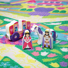 Load image into Gallery viewer, Melissa & Doug Magical Kingdom Activity Rug Play Set – 4 Wooden Play Pieces