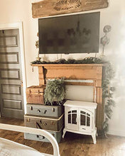 Load image into Gallery viewer, e-Flame USA Jasper Freestanding Electric Fireplace Stove - 3-D Log and Fire Effect (White)