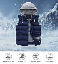 Load image into Gallery viewer, Wantdo Women's Insulated Hooded Winter Sleeveless Vest Puffer Coat Blue X-Large