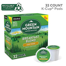Load image into Gallery viewer, Green Mountain Coffee Roasters Breakfast Blend, Single-Serve Keurig K-Cup Pods, Light Roast Coffee Pods, 32 Count