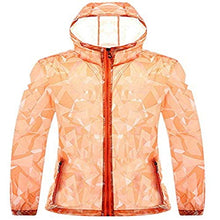 Load image into Gallery viewer, Sun Hoodie Couple Sunscreen UV Sun Protection Hooded Outdoor Sunscreen Quick Dry Long Sleeves Fishing Shirts (XXXL, Orange)